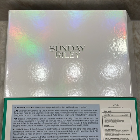 BRAND NEW SUNDAY RILEY ALL ABOUT ACNE! INCLUDES ONLY LACTIC ACID & RETINOL SERUM - Picture 9 of 11